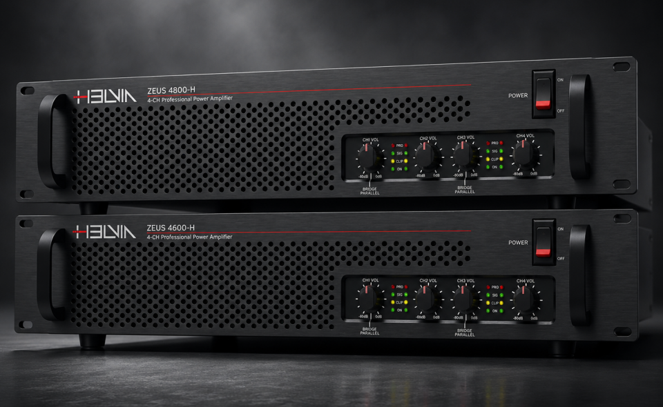 Power Evolution: HELVIA Expands the ZEUS-H Series with New 4-Channel Power Amplifiers